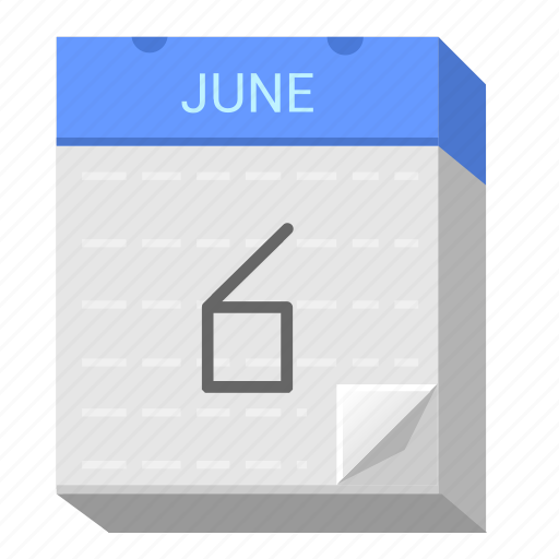 Calendar, date, june, six icon - Download on Iconfinder