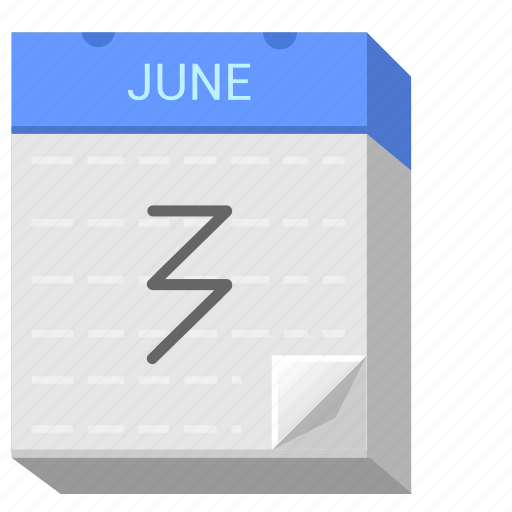 Calendar, date, day, june, third, three icon - Download on Iconfinder