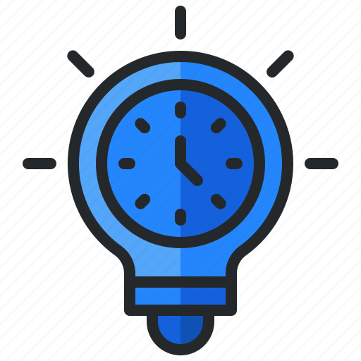 Alarm, bulb, clock, creativity, idea, lamp, time icon - Download on Iconfinder