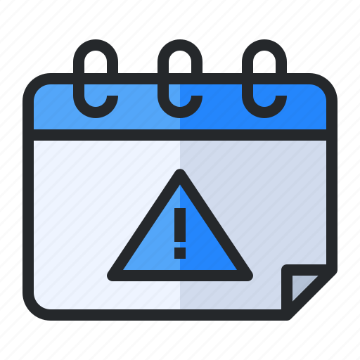 Appointment, attention, calendar, date, notice, schedule, warning icon - Download on Iconfinder