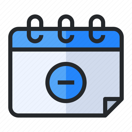 Appointment, calendar, circle, date, delete, minus, schedule icon - Download on Iconfinder