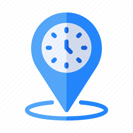 Alarm, clock, map, pin, place, time, timer icon - Download on Iconfinder