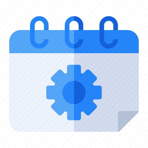 Appointment, calendar, date, gear, option, schedule, setting icon - Download on Iconfinder