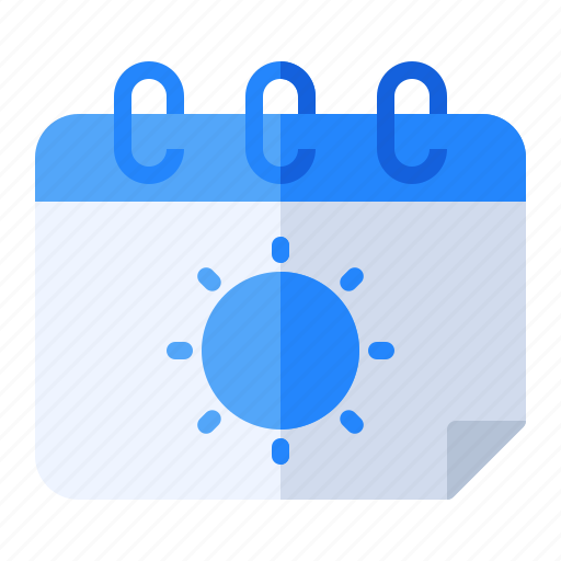 Appointment, calendar, date, schedule, summer, sun, weather icon - Download on Iconfinder