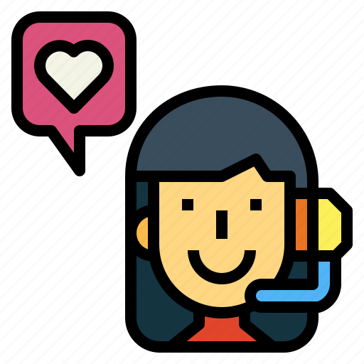 Call, center, sevice, woman icon - Download on Iconfinder