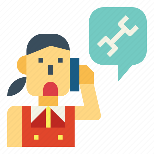 Call, phone, service, woman icon - Download on Iconfinder