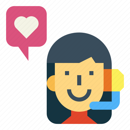 Call, center, sevice, woman icon - Download on Iconfinder