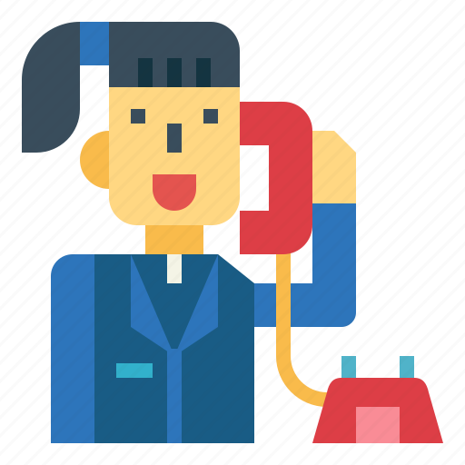 Call, center, telephone, woman icon - Download on Iconfinder