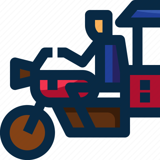 Cambodia, driver, motorbike, transport, transportation, tuk tuks, vehicle icon - Download on Iconfinder