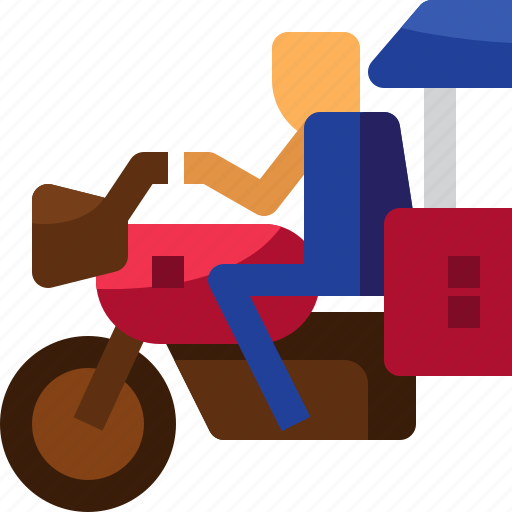 Cambodia, delivery, driver, motorbike, transportation, tuk tuk, vehicle icon - Download on Iconfinder