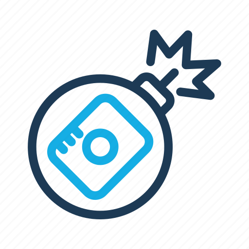Camera, bomb, social media icon - Download on Iconfinder