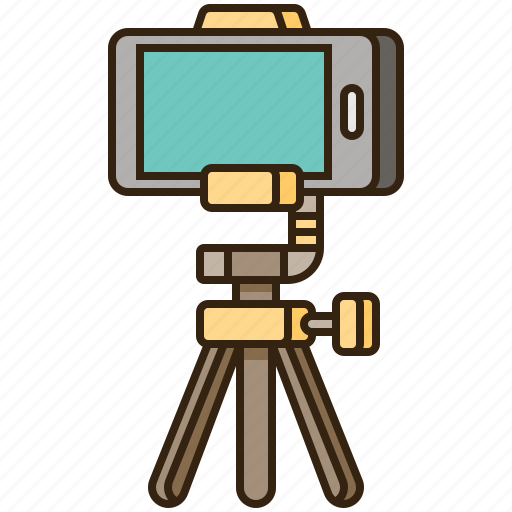 Camera, equipment, smartphone, stand, tripod icon - Download on Iconfinder