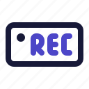 rec, video, recording, camera, record