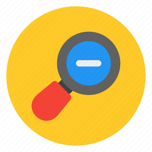 Zoom, out, magnifying glass, reduce icon - Download on Iconfinder