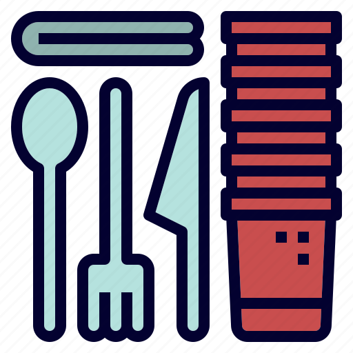 Camping, cup, fork, party, spoon, utensils icon - Download on Iconfinder