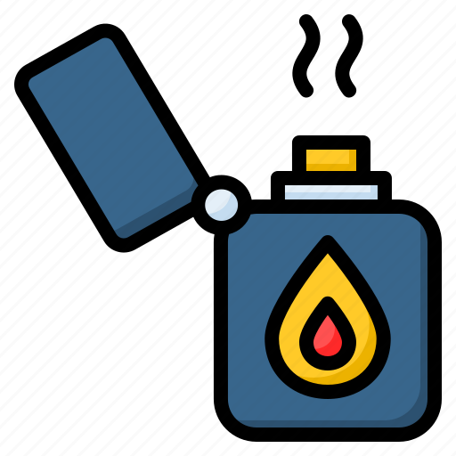 Fire, gas lighter, lighter, match icon - Download on Iconfinder