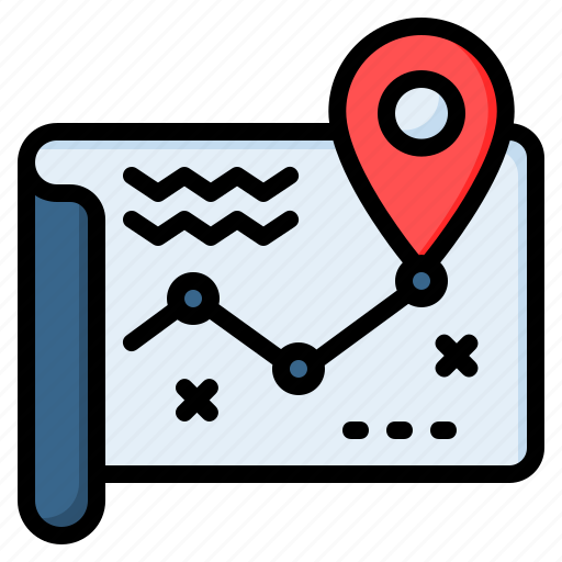 Map, navigation, road, route icon - Download on Iconfinder