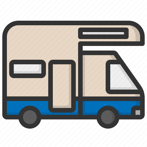 Camping, car, transport, travel, van, vehicle icon - Download on Iconfinder