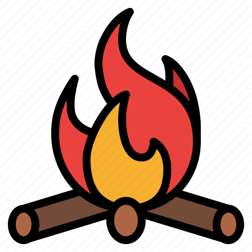 Campfire, fire, warm, camping icon - Download on Iconfinder