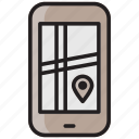 smartphone, mobile, phone, device, location, map, direction, navigation, gps