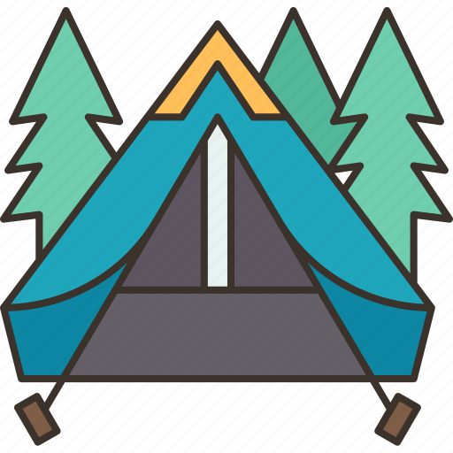 Camping, tent, picnic, vacation, outdoor icon - Download on Iconfinder