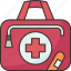 medicine, kit, emergency, bag, travel 