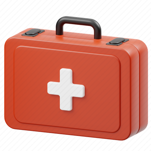 First, aid, box, health, medicine, medical, kit 3D illustration - Download on Iconfinder