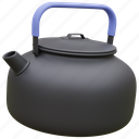 kettle, backpack, outdoor cooking, teapot, camping 