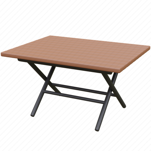 Camping table, campfire, backpack, camping 3D illustration - Download on Iconfinder