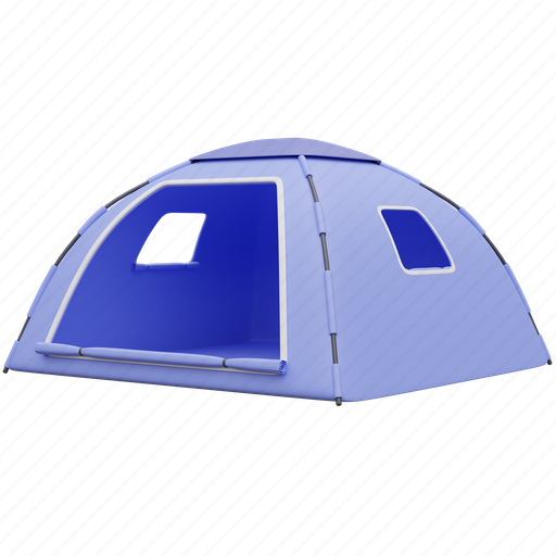Camping tent, campfire, backpack, camping 3D illustration - Download on Iconfinder