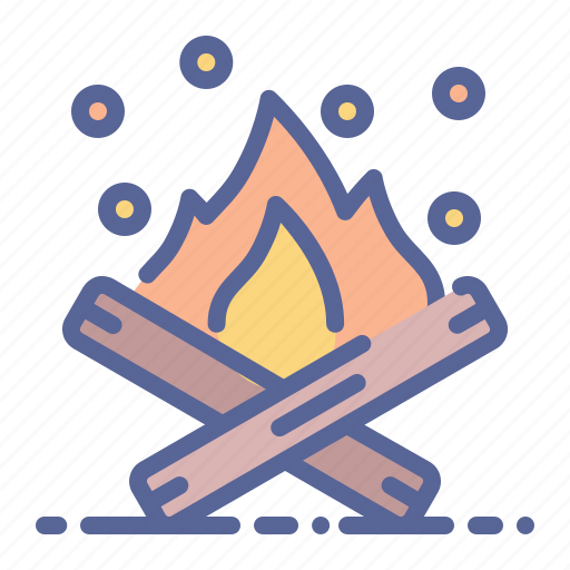 Bonfire, campfire, camping, wood icon - Download on Iconfinder