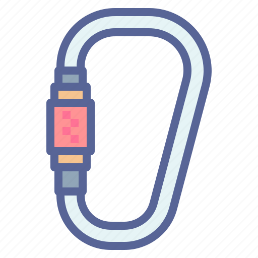 Carabiner, climbing, hiking, mountain icon - Download on Iconfinder