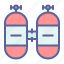 cylinder, oxygen, swim, tank 