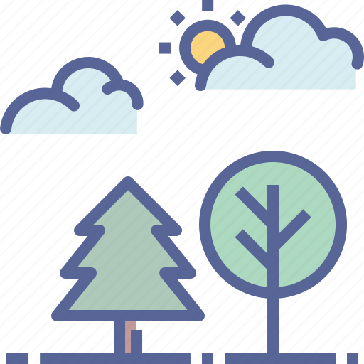 Forest, outdoors, park, trees icon - Download on Iconfinder