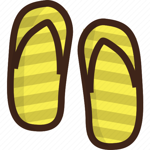Adventure, camping, flip, flip flops, flops, slippers, travel icon - Download on Iconfinder