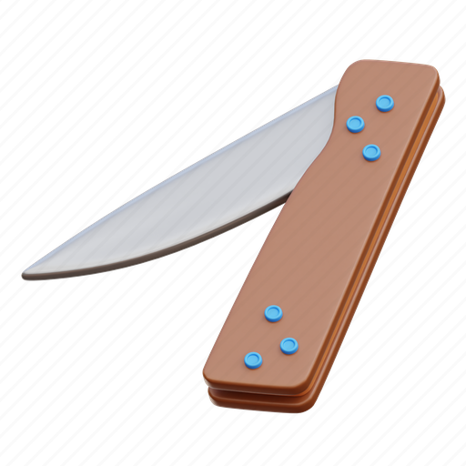 Folding knife, knife, folding, pocket-knife, jack-knife 3D illustration - Download on Iconfinder