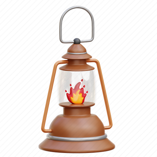 Lantern, light, lamp, fire 3D illustration - Download on Iconfinder