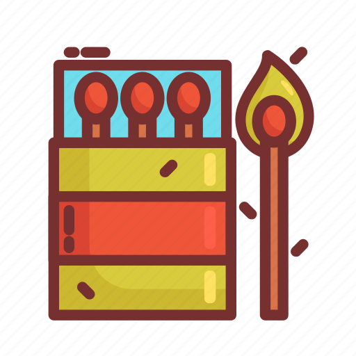 Camping, fire, matches icon - Download on Iconfinder