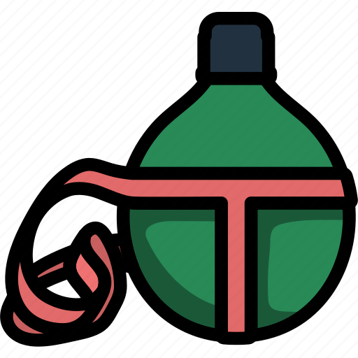 Outline, bottle, flask, camping, bold, container, drink icon - Download on Iconfinder