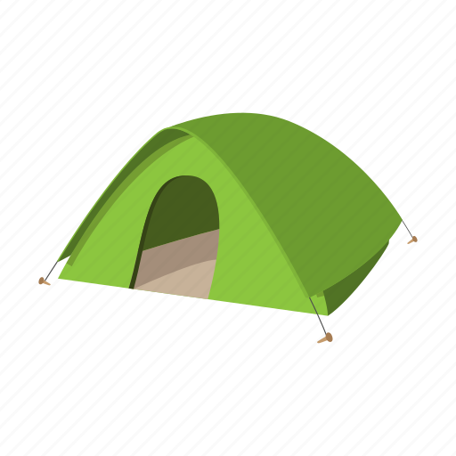 Camping, cartoon, outdoor, recreation, tent, tourist, travel icon - Download on Iconfinder