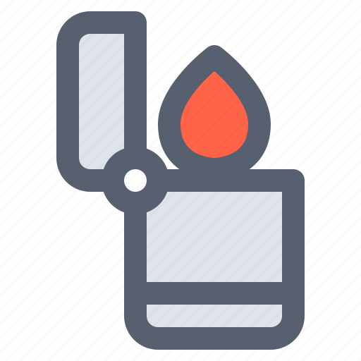 Camping, fire, flame, lighter icon - Download on Iconfinder