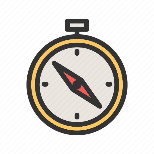 Compass, direction, equipment, measure, navigate, point, tool icon - Download on Iconfinder