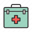 box, emergency, first aid, health, kit, medical, safety