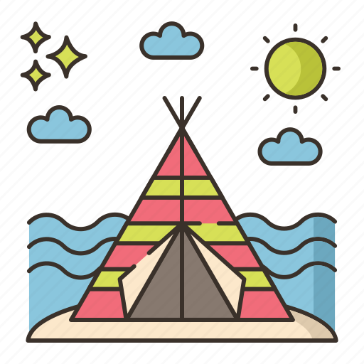 Beach, camping, summer, vacation icon - Download on Iconfinder