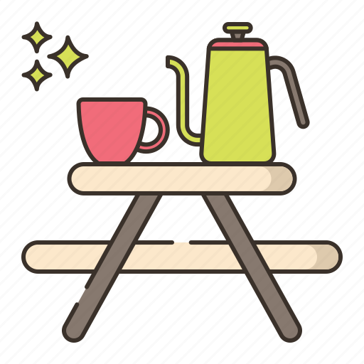 Camping, coffee, furniture, table icon - Download on Iconfinder