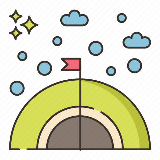 Camping, outdoor, snow, winter icon - Download on Iconfinder