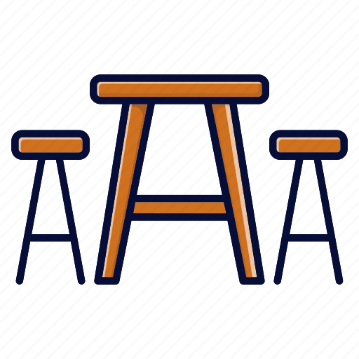 Furniture, seats, table, wooden icon - Download on Iconfinder