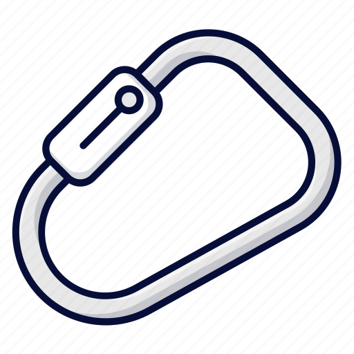 Carabiner, climbing, mountain, snap hook icon - Download on Iconfinder