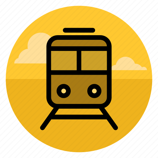 Train, tram, transport, rail, railroad, railway, road icon - Download on Iconfinder