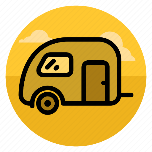 Home, trailer, automobile, car, caravan, house, mobile home icon - Download on Iconfinder